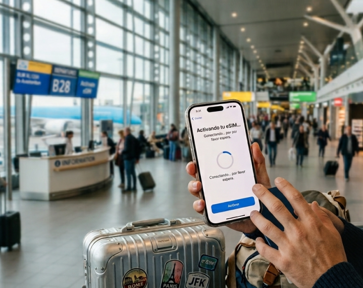 Uso de tarjeta eSIM en viaje
