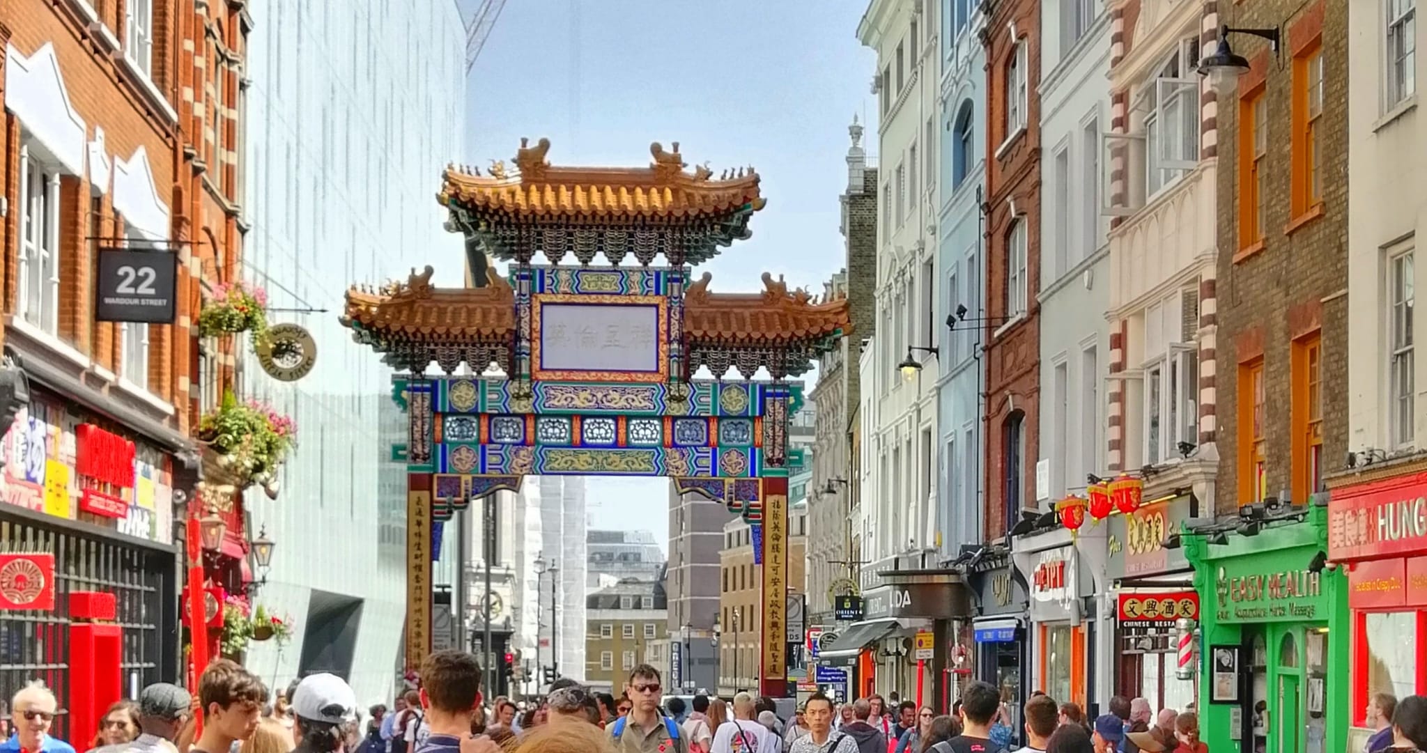 Chinatown area in London