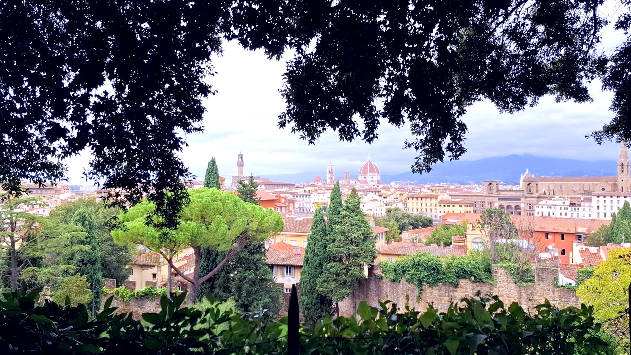 Panorámica de Florencia desde Giardino delle Rose