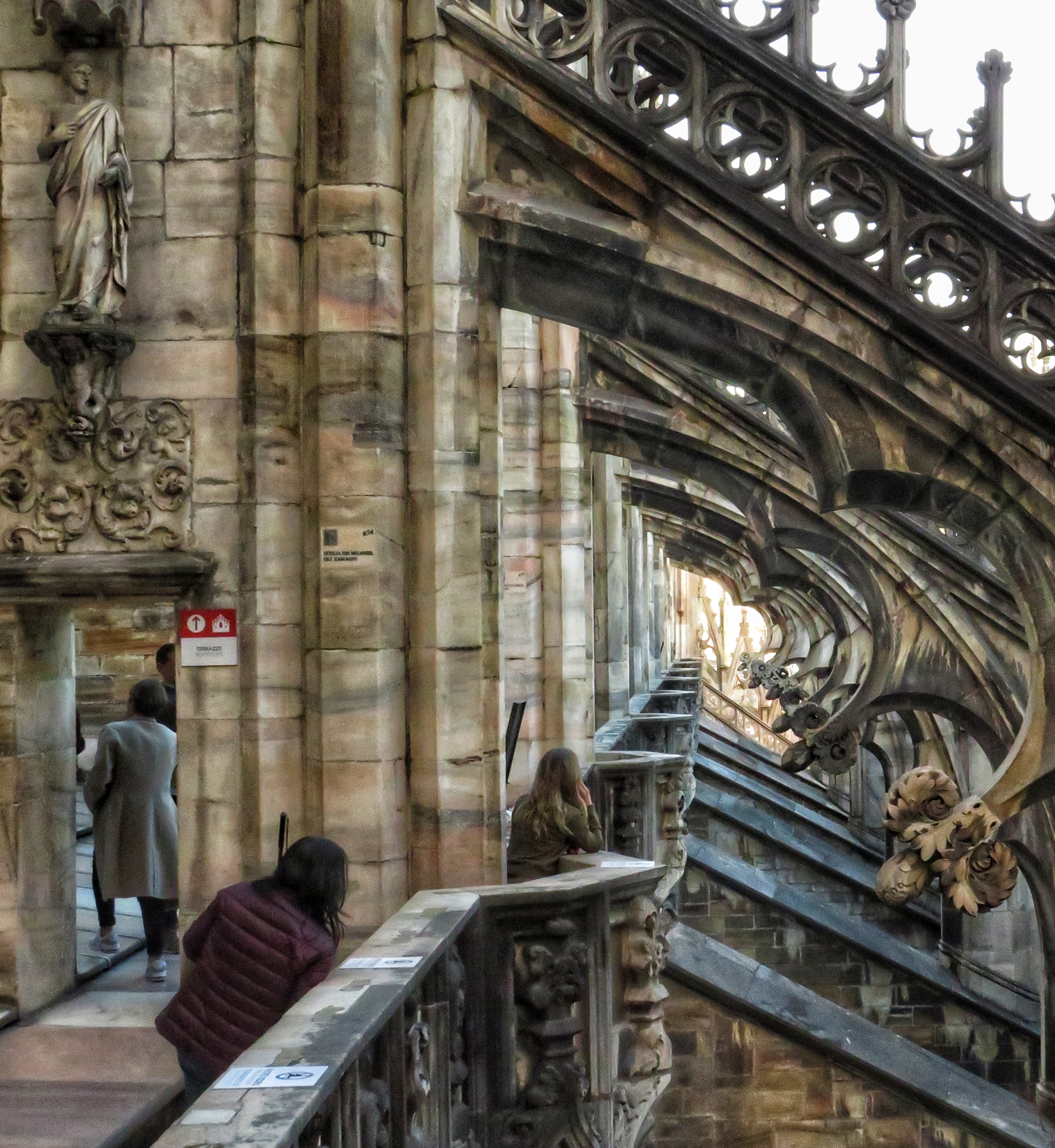 Terraza del Duomo de Milan