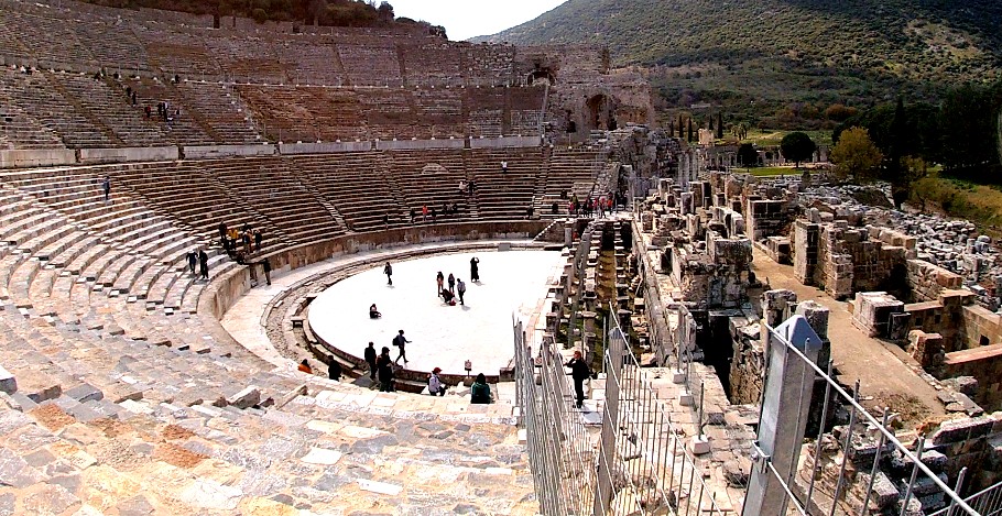 Vistas de la gradería del Gran Teatro de Éfeso
